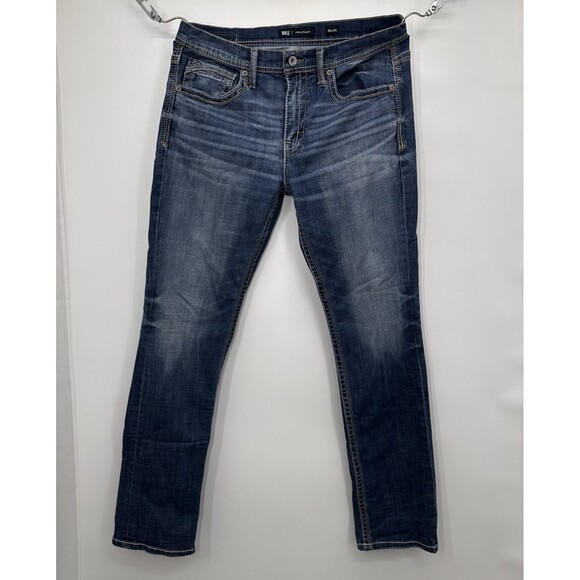 BKE Jeans Mens 36 Blue Jake Straight Denim Pants Stretch Western Cowboy Basic - Picture 1 of 9